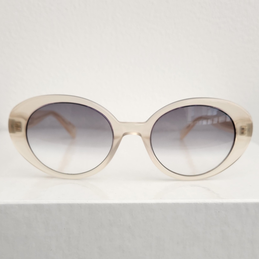 KREWE Blonde Oval Glasses